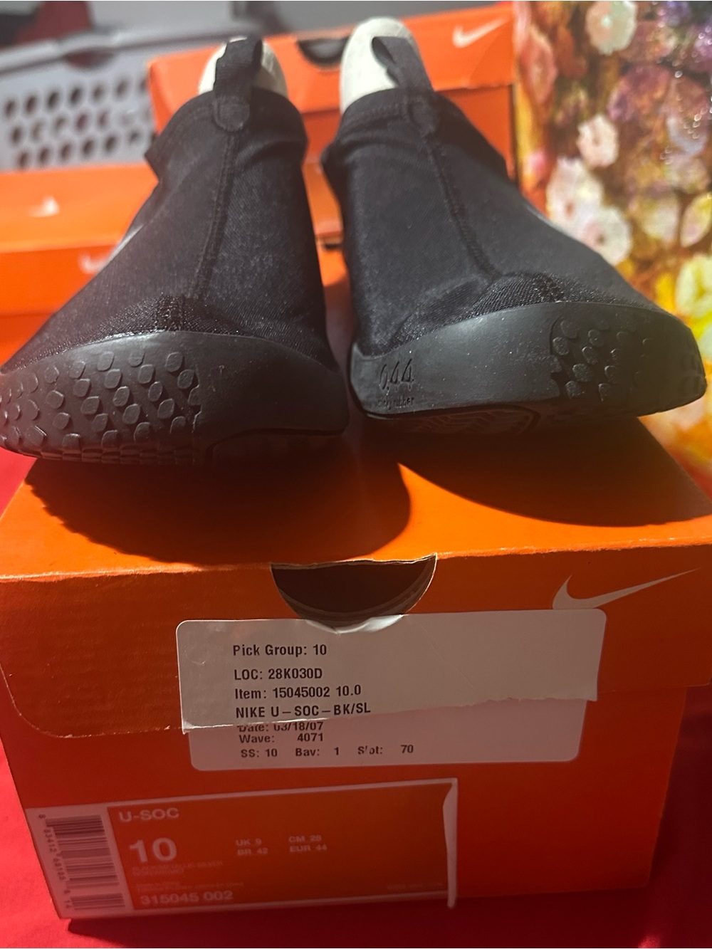 Nike Black Slip-On Sock Style Water Shoes